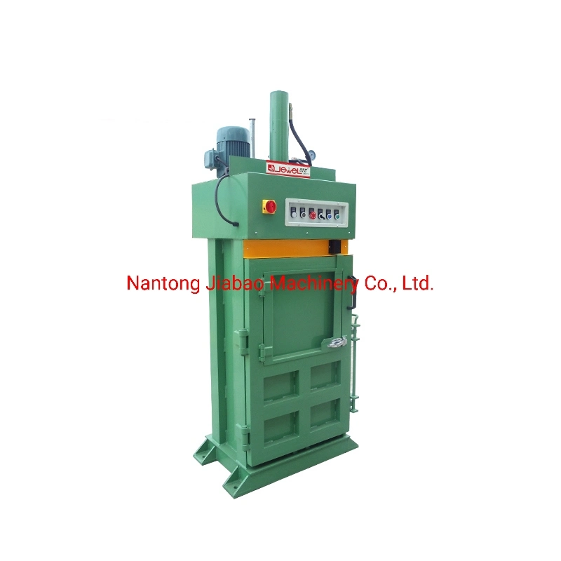 Jewel Brand Factory Supply Small Size Vertical Hydraulic Marine/Ship Garbage/Waste Paper/Waste Plastic Baler for Recycling