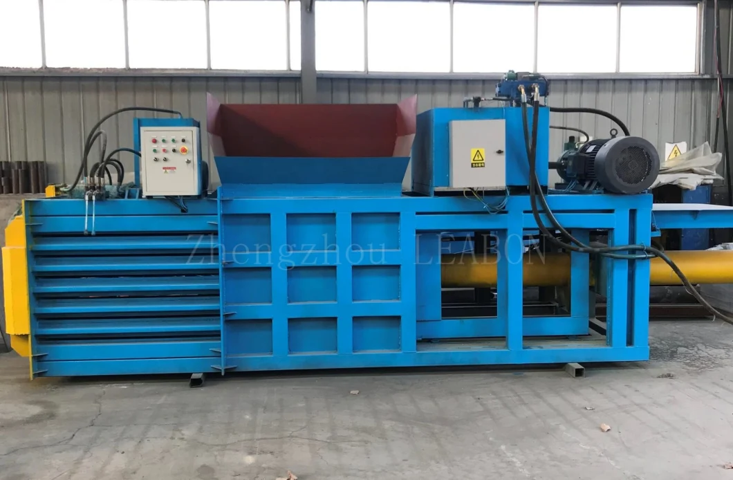 Semi Automatic Horizontal Hydraulic Fiber Sponge Cloth Bottle Scrap Press Baler Machine