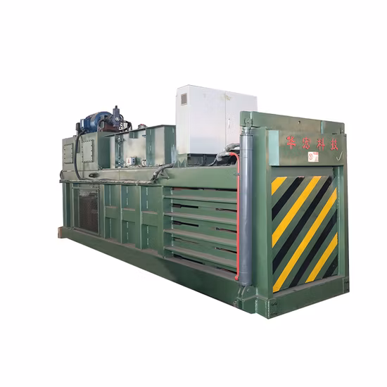 Pressa per balle orizzontali non metalliche semiautomatica Hua Hong Hpm-315