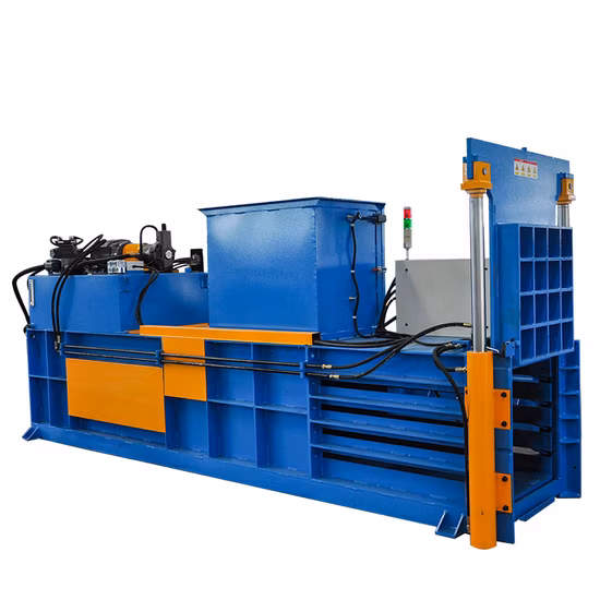 Pressa idraulica semiautomatica per presse di metallo, carta, cartone e plastica